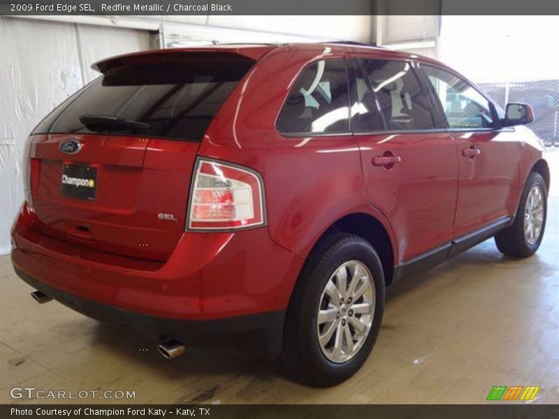 Redfire Metallic / Charcoal Black 2009 Ford Edge SEL