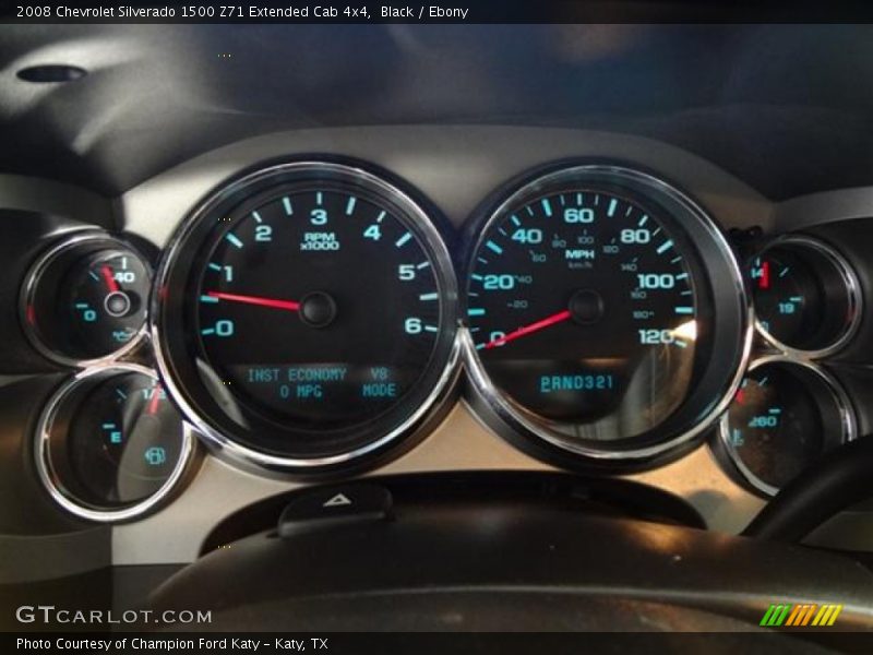 Black / Ebony 2008 Chevrolet Silverado 1500 Z71 Extended Cab 4x4