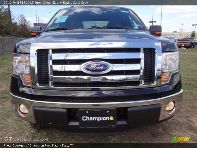 Ebony Black / Steel Gray 2011 Ford F150 XLT SuperCrew