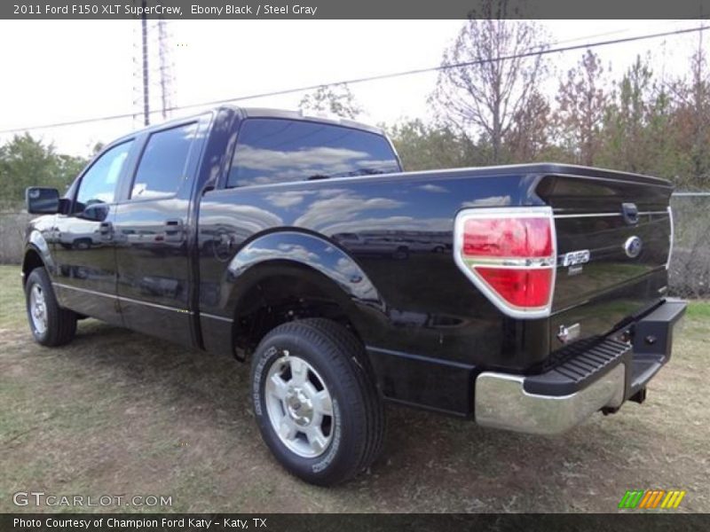 Ebony Black / Steel Gray 2011 Ford F150 XLT SuperCrew