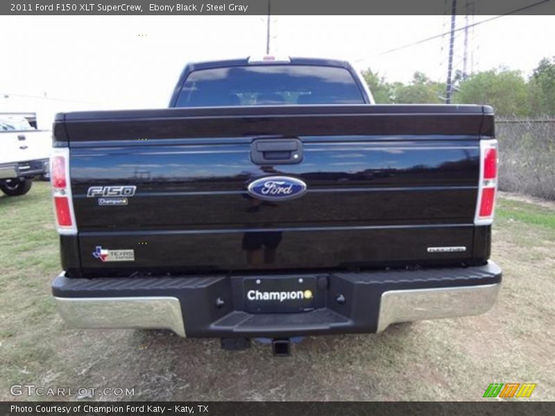 Ebony Black / Steel Gray 2011 Ford F150 XLT SuperCrew