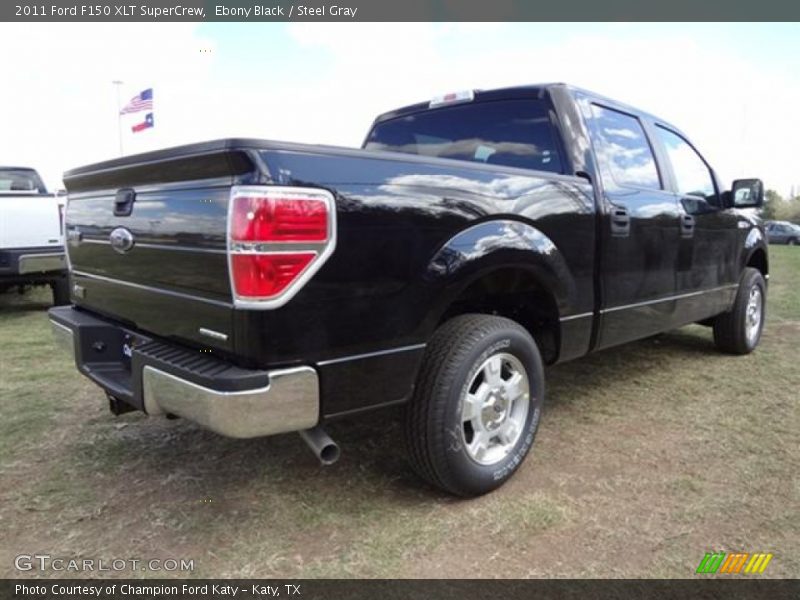 Ebony Black / Steel Gray 2011 Ford F150 XLT SuperCrew