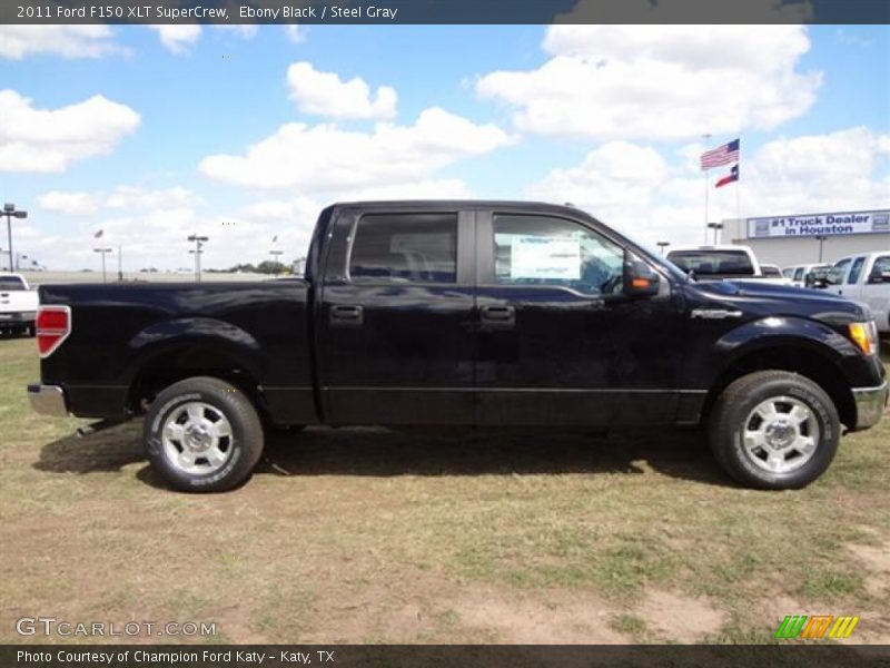 Ebony Black / Steel Gray 2011 Ford F150 XLT SuperCrew