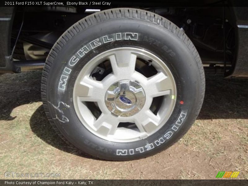 Ebony Black / Steel Gray 2011 Ford F150 XLT SuperCrew