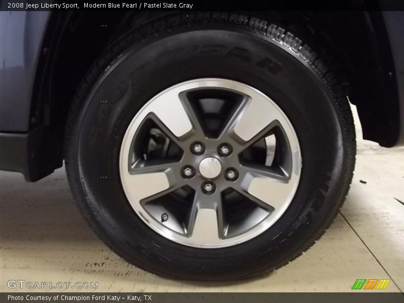 Modern Blue Pearl / Pastel Slate Gray 2008 Jeep Liberty Sport