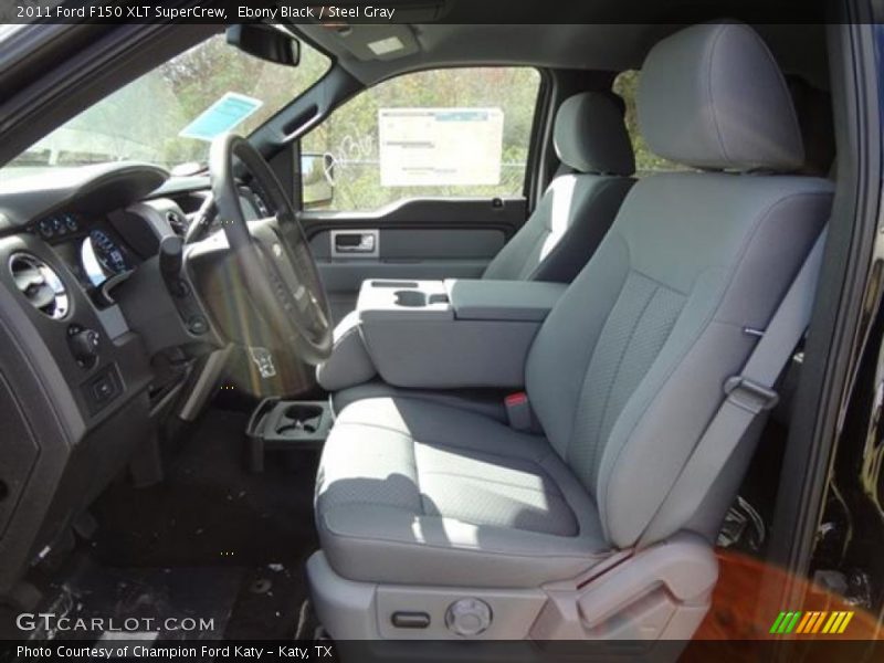 Ebony Black / Steel Gray 2011 Ford F150 XLT SuperCrew