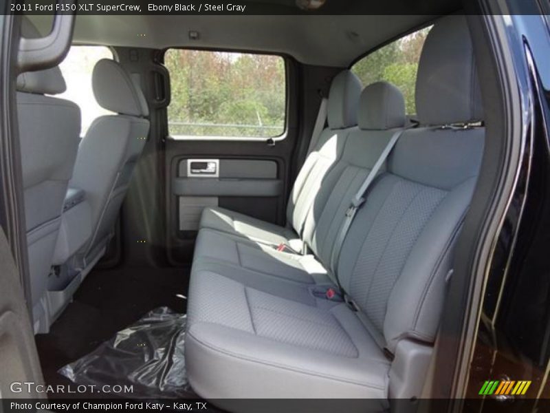 Ebony Black / Steel Gray 2011 Ford F150 XLT SuperCrew