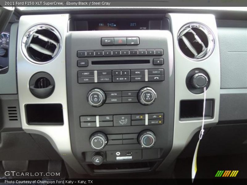 Ebony Black / Steel Gray 2011 Ford F150 XLT SuperCrew