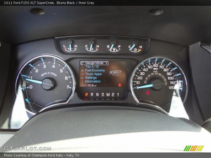 Ebony Black / Steel Gray 2011 Ford F150 XLT SuperCrew