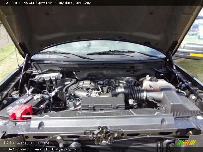 Ebony Black / Steel Gray 2011 Ford F150 XLT SuperCrew