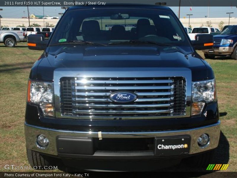 Ebony Black / Steel Gray 2011 Ford F150 XLT SuperCrew