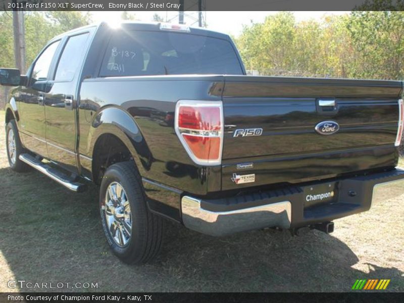 Ebony Black / Steel Gray 2011 Ford F150 XLT SuperCrew