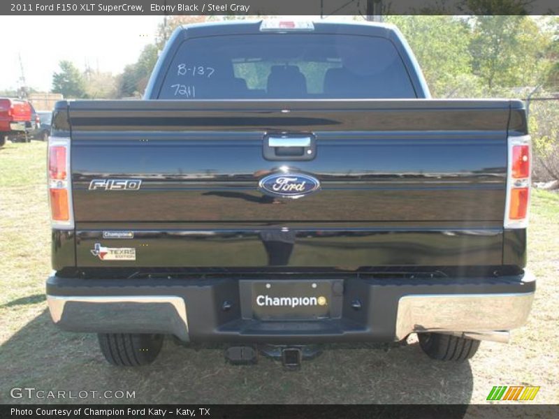 Ebony Black / Steel Gray 2011 Ford F150 XLT SuperCrew