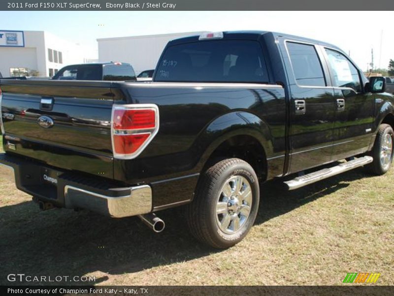 Ebony Black / Steel Gray 2011 Ford F150 XLT SuperCrew