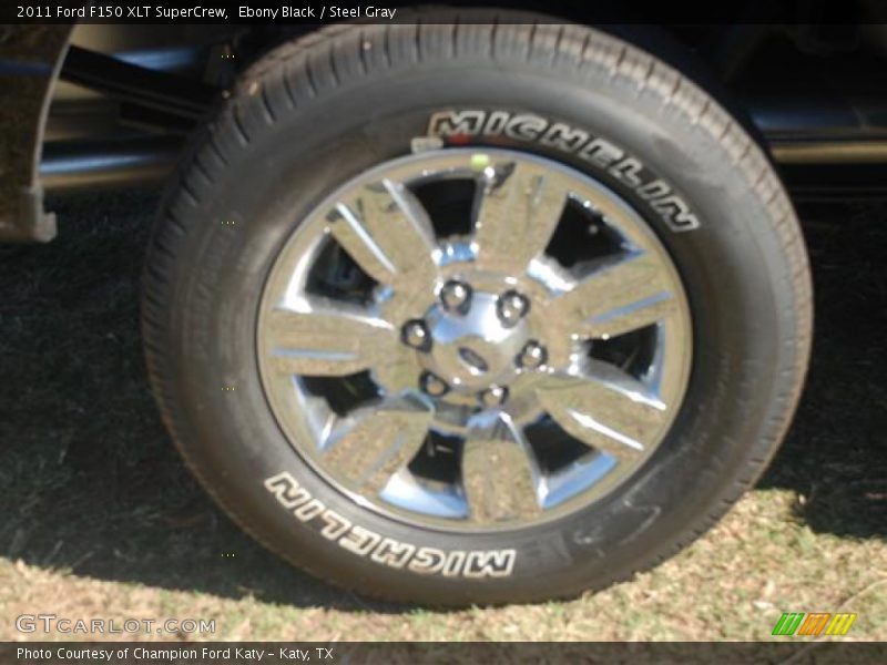 Ebony Black / Steel Gray 2011 Ford F150 XLT SuperCrew