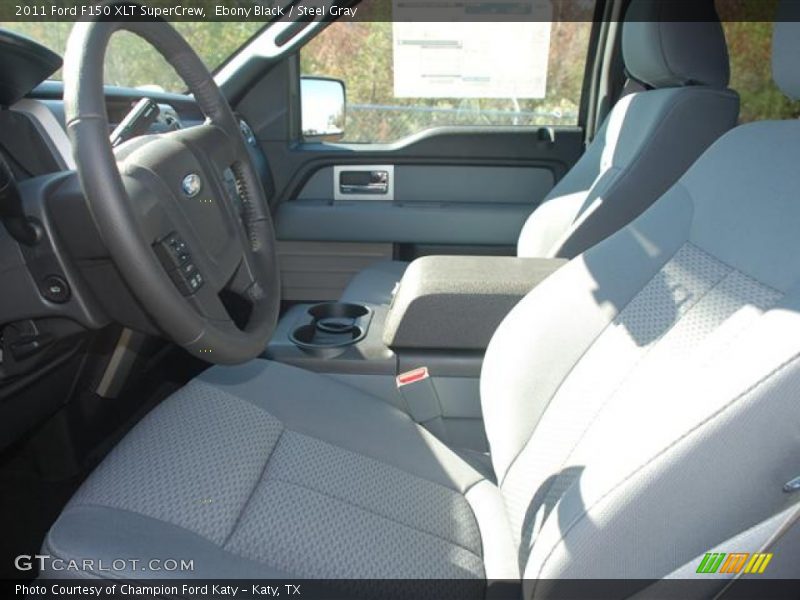 Ebony Black / Steel Gray 2011 Ford F150 XLT SuperCrew