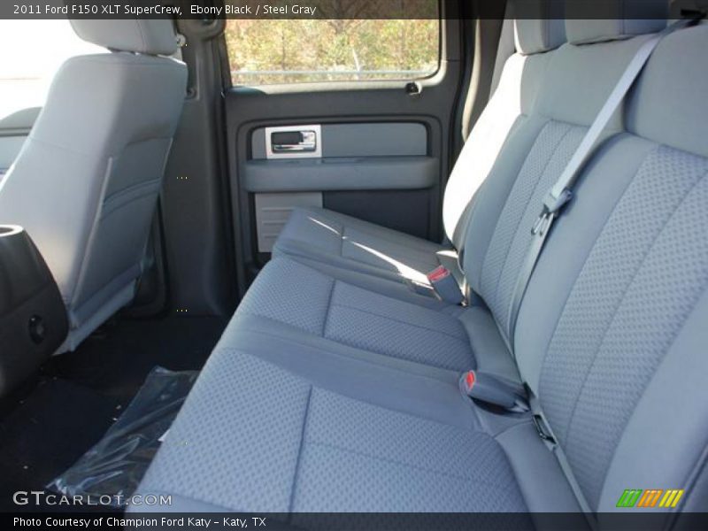 Ebony Black / Steel Gray 2011 Ford F150 XLT SuperCrew