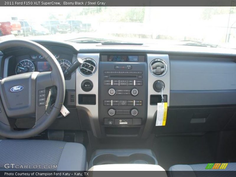 Ebony Black / Steel Gray 2011 Ford F150 XLT SuperCrew