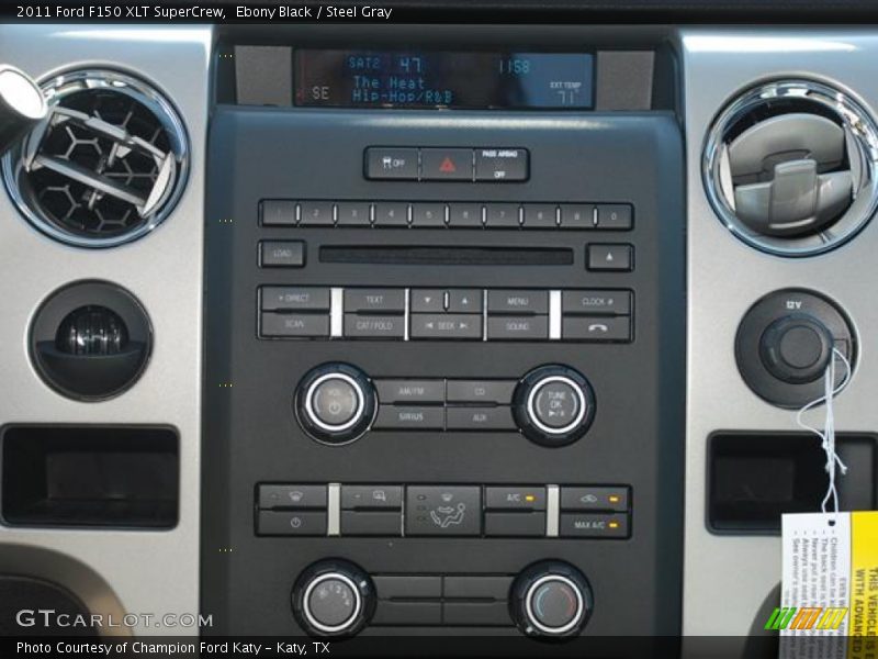 Ebony Black / Steel Gray 2011 Ford F150 XLT SuperCrew