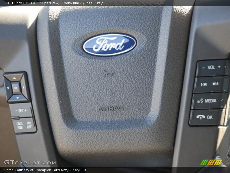 Ebony Black / Steel Gray 2011 Ford F150 XLT SuperCrew