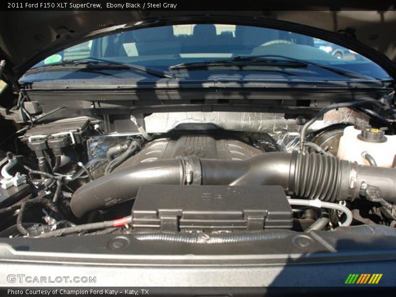 Ebony Black / Steel Gray 2011 Ford F150 XLT SuperCrew