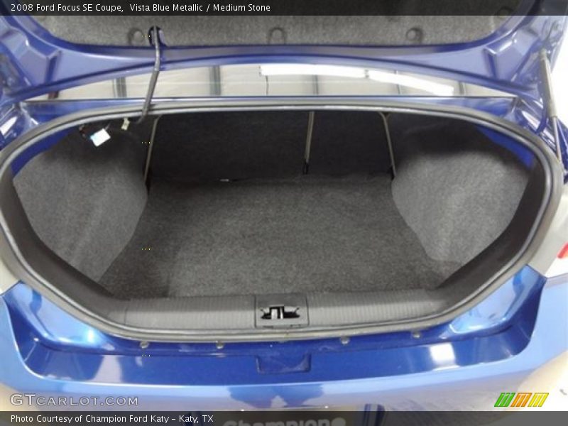 Vista Blue Metallic / Medium Stone 2008 Ford Focus SE Coupe