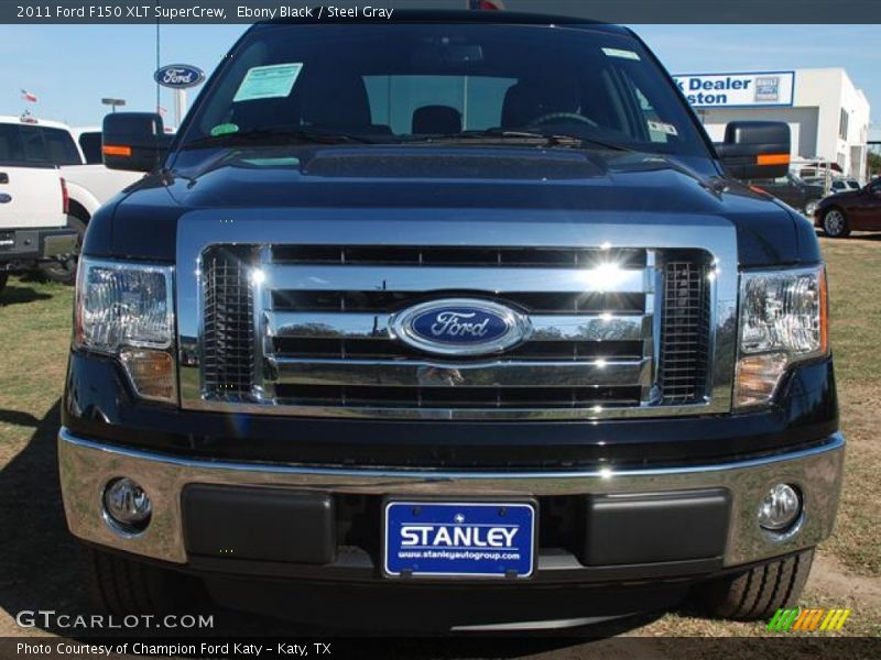 Ebony Black / Steel Gray 2011 Ford F150 XLT SuperCrew