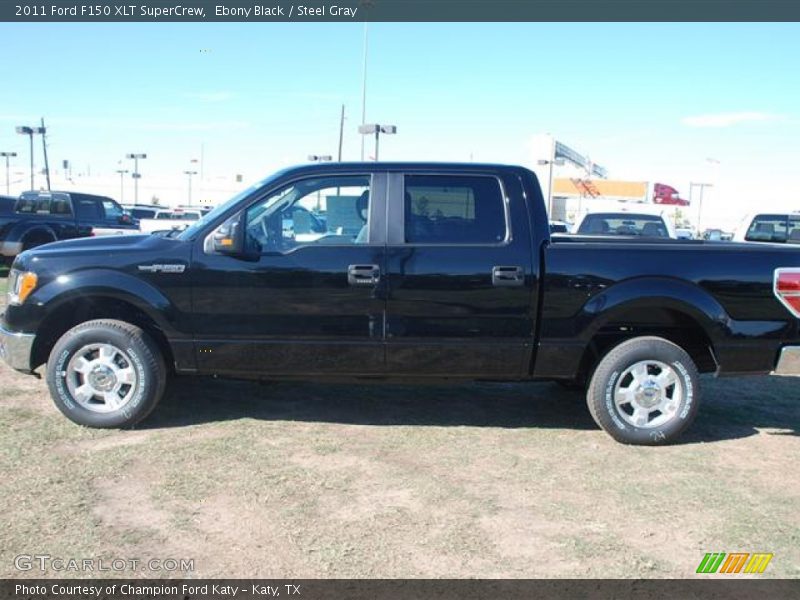 Ebony Black / Steel Gray 2011 Ford F150 XLT SuperCrew