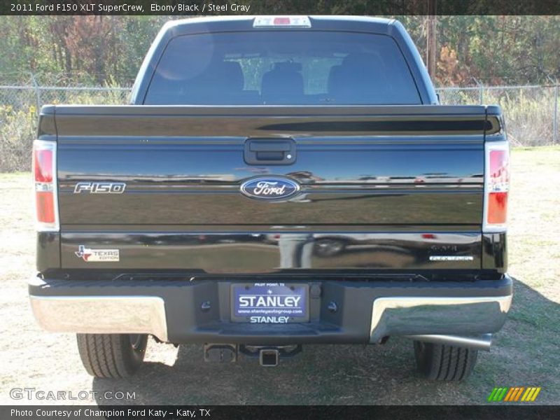 Ebony Black / Steel Gray 2011 Ford F150 XLT SuperCrew