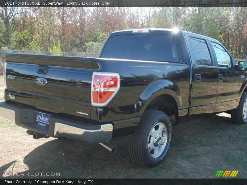 Ebony Black / Steel Gray 2011 Ford F150 XLT SuperCrew