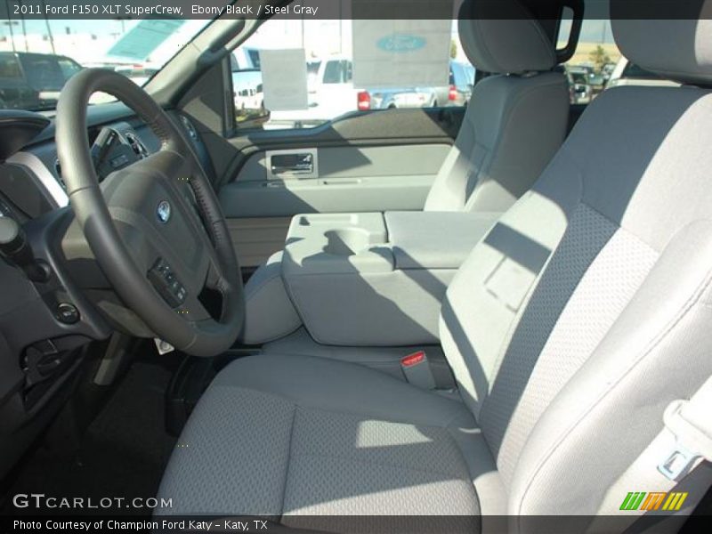 Ebony Black / Steel Gray 2011 Ford F150 XLT SuperCrew