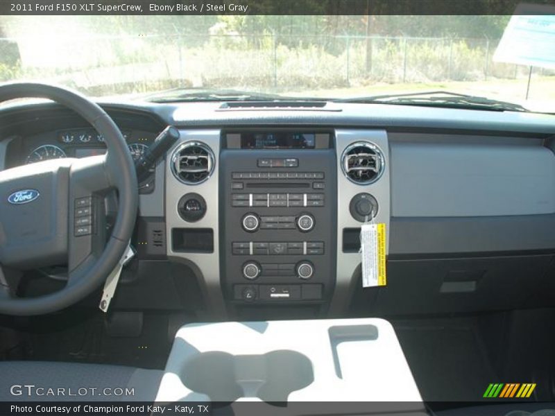 Ebony Black / Steel Gray 2011 Ford F150 XLT SuperCrew
