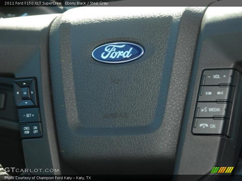 Ebony Black / Steel Gray 2011 Ford F150 XLT SuperCrew