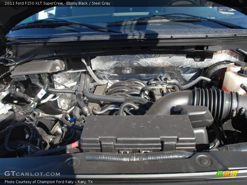 Ebony Black / Steel Gray 2011 Ford F150 XLT SuperCrew