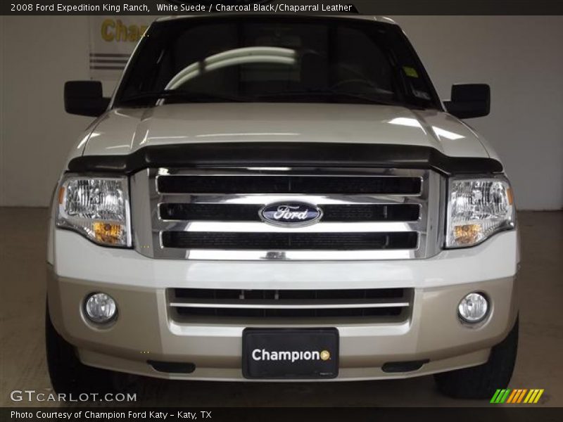 White Suede / Charcoal Black/Chaparral Leather 2008 Ford Expedition King Ranch