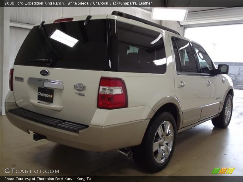 White Suede / Charcoal Black/Chaparral Leather 2008 Ford Expedition King Ranch