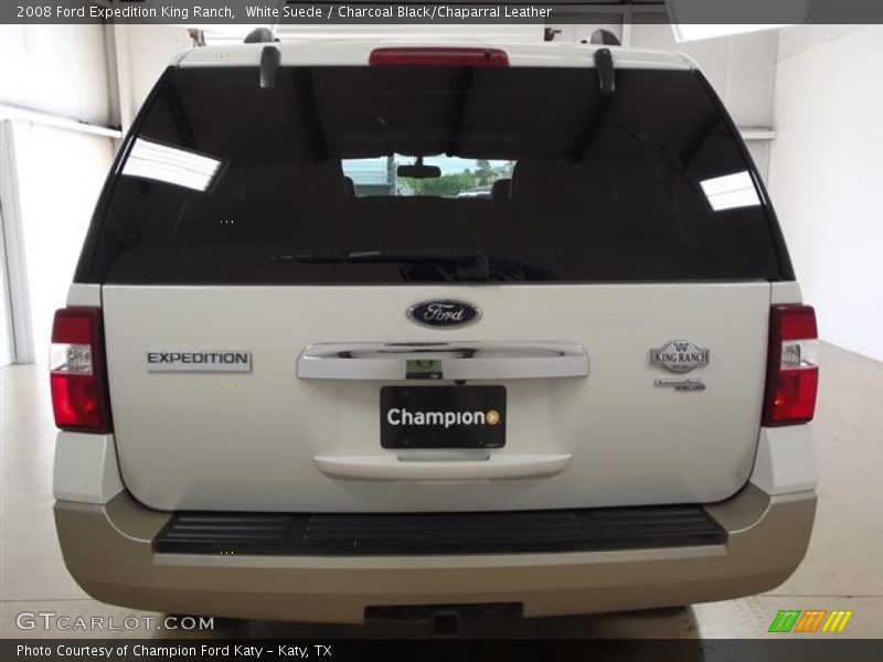 White Suede / Charcoal Black/Chaparral Leather 2008 Ford Expedition King Ranch
