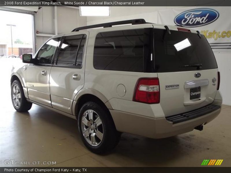 White Suede / Charcoal Black/Chaparral Leather 2008 Ford Expedition King Ranch