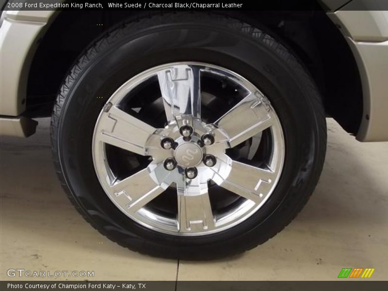 White Suede / Charcoal Black/Chaparral Leather 2008 Ford Expedition King Ranch
