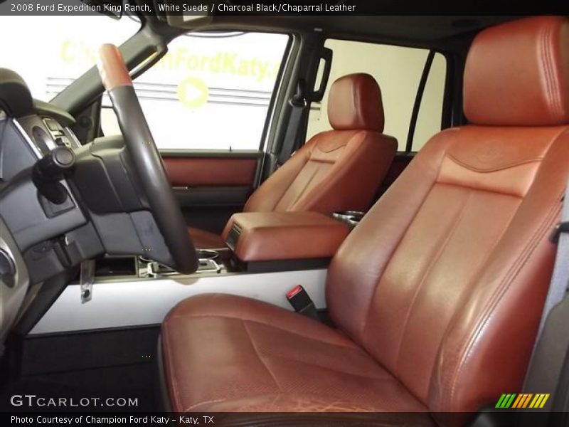 White Suede / Charcoal Black/Chaparral Leather 2008 Ford Expedition King Ranch