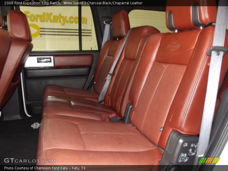 White Suede / Charcoal Black/Chaparral Leather 2008 Ford Expedition King Ranch