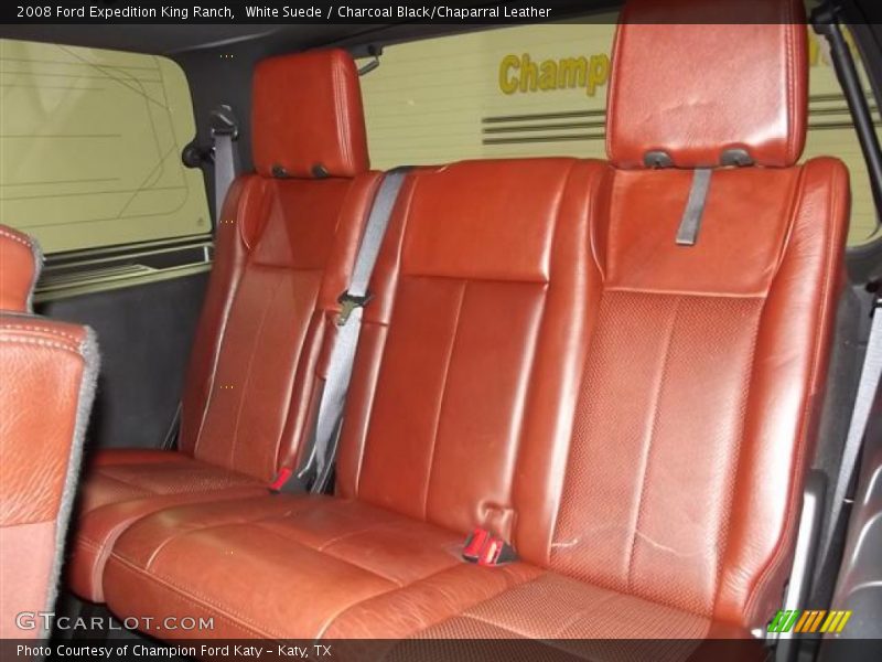White Suede / Charcoal Black/Chaparral Leather 2008 Ford Expedition King Ranch