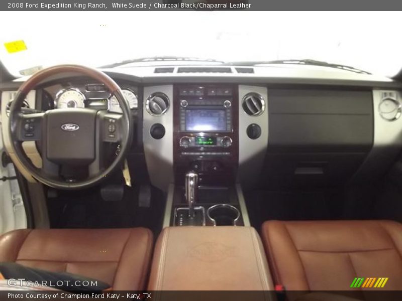 White Suede / Charcoal Black/Chaparral Leather 2008 Ford Expedition King Ranch