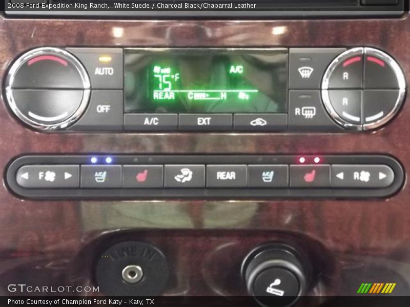 White Suede / Charcoal Black/Chaparral Leather 2008 Ford Expedition King Ranch