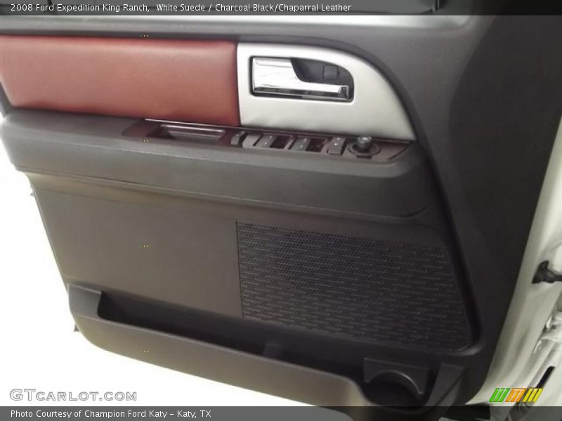 White Suede / Charcoal Black/Chaparral Leather 2008 Ford Expedition King Ranch
