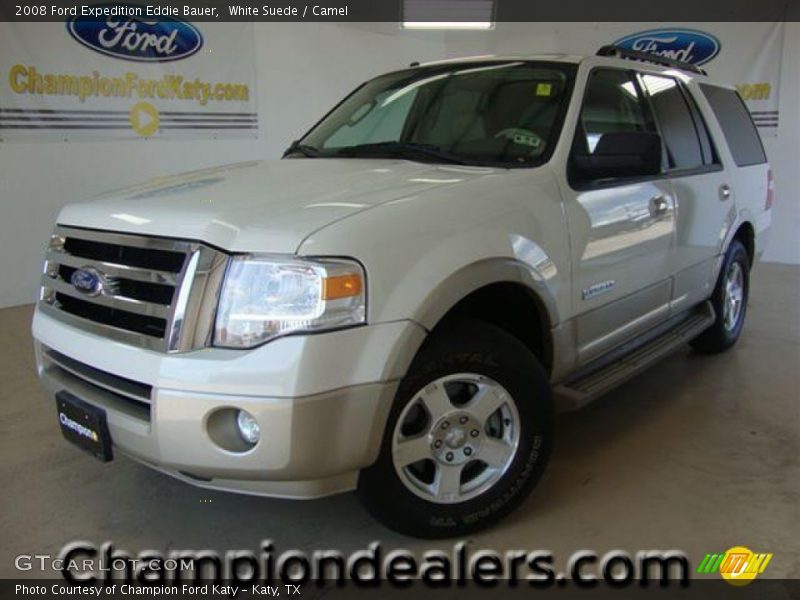 White Suede / Camel 2008 Ford Expedition Eddie Bauer