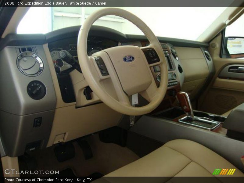 White Suede / Camel 2008 Ford Expedition Eddie Bauer