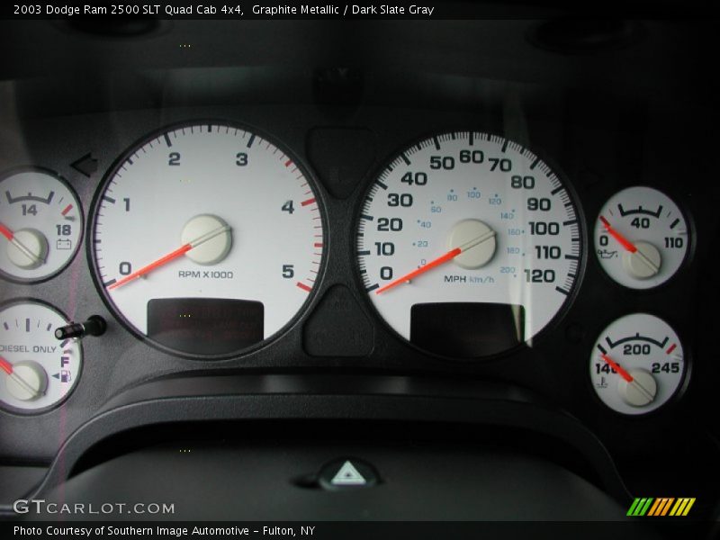 Graphite Metallic / Dark Slate Gray 2003 Dodge Ram 2500 SLT Quad Cab 4x4