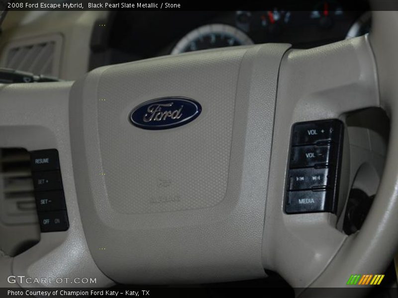 Black Pearl Slate Metallic / Stone 2008 Ford Escape Hybrid