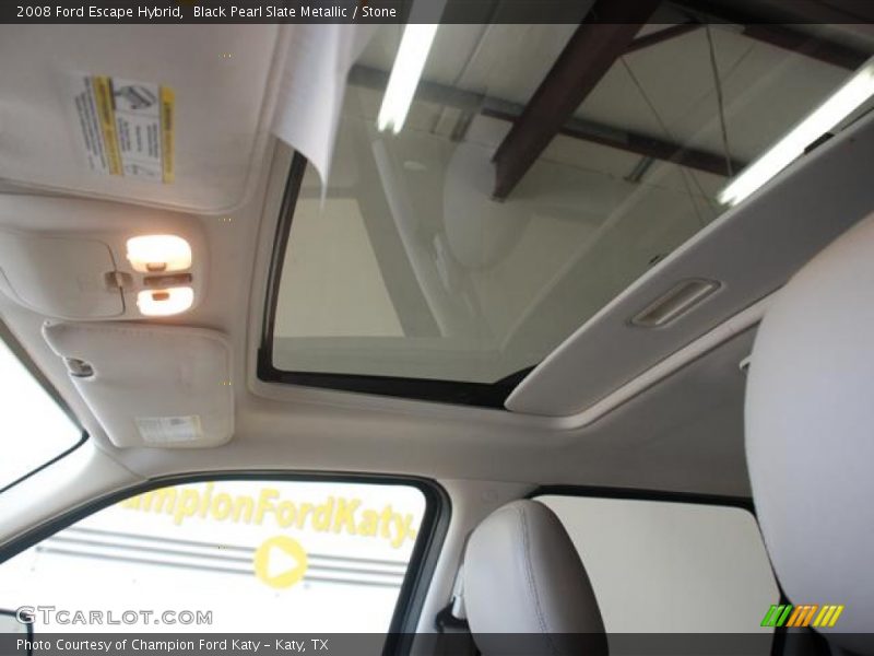 Black Pearl Slate Metallic / Stone 2008 Ford Escape Hybrid